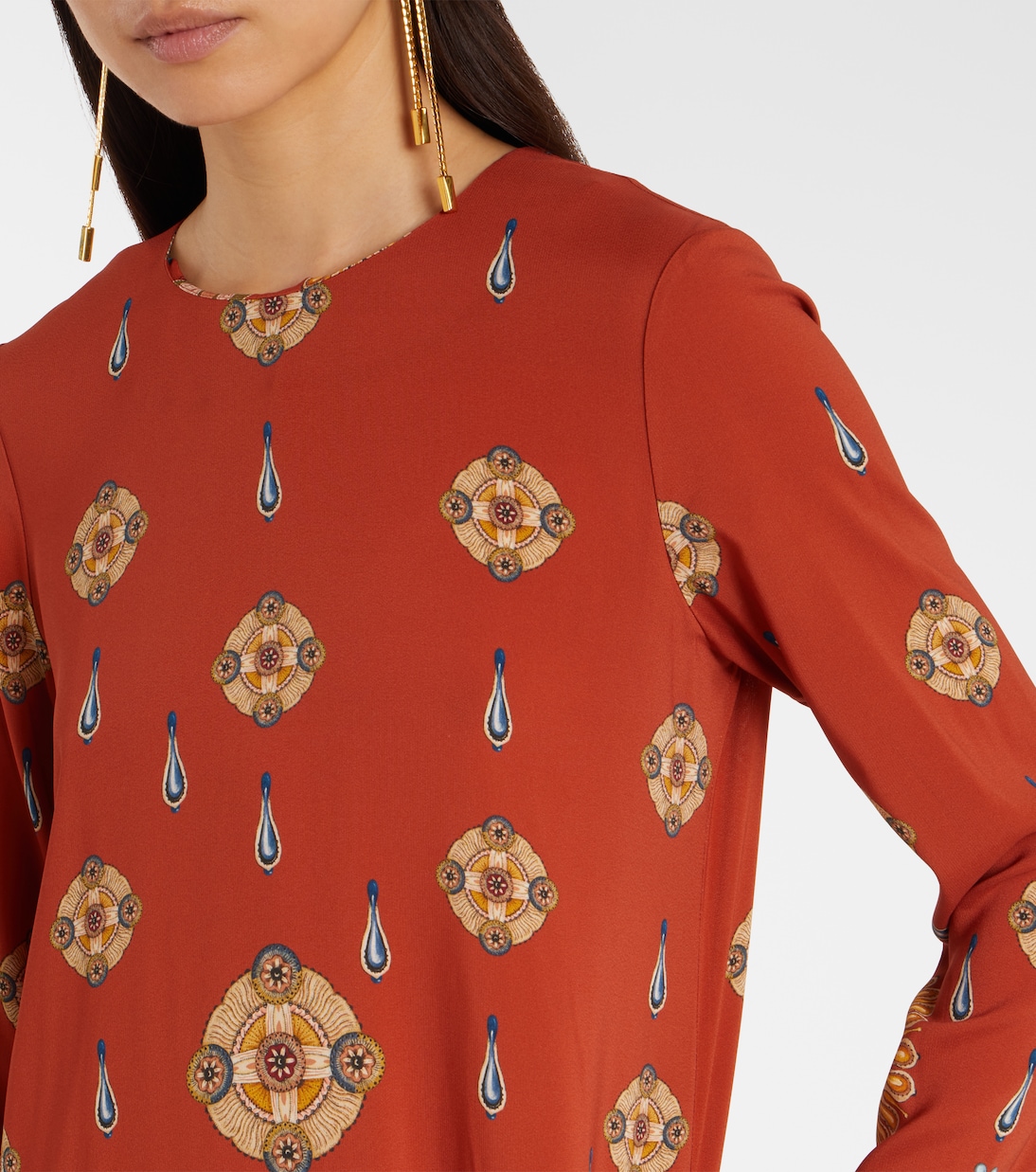 Swing printed jersey maxi dress | La DoubleJ