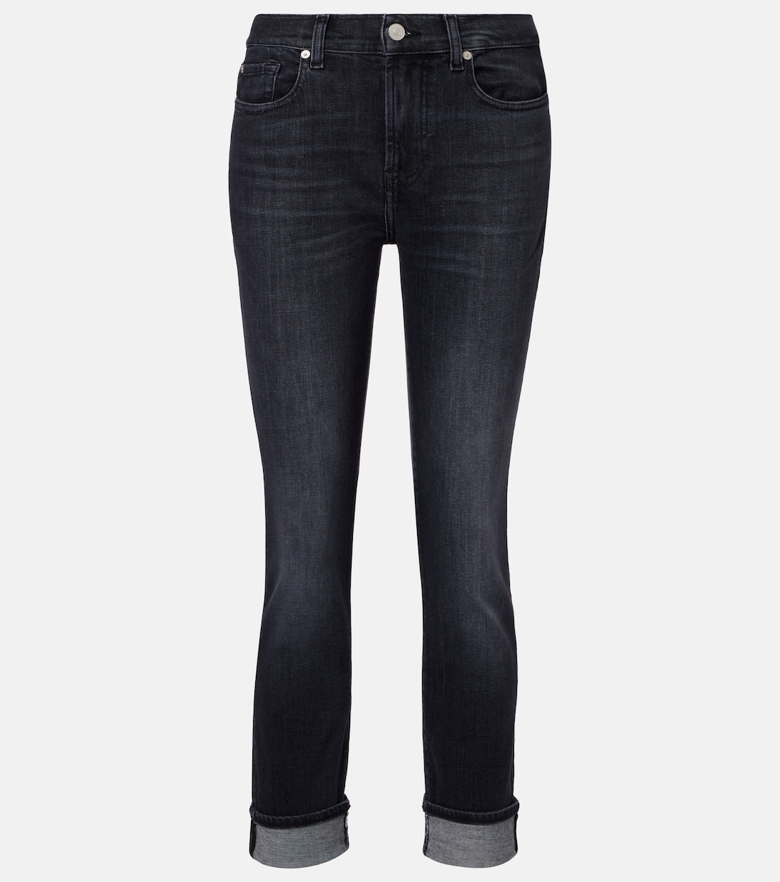 Mid-Rise Cropped Skinny Jeans | 7 For All Mankind
