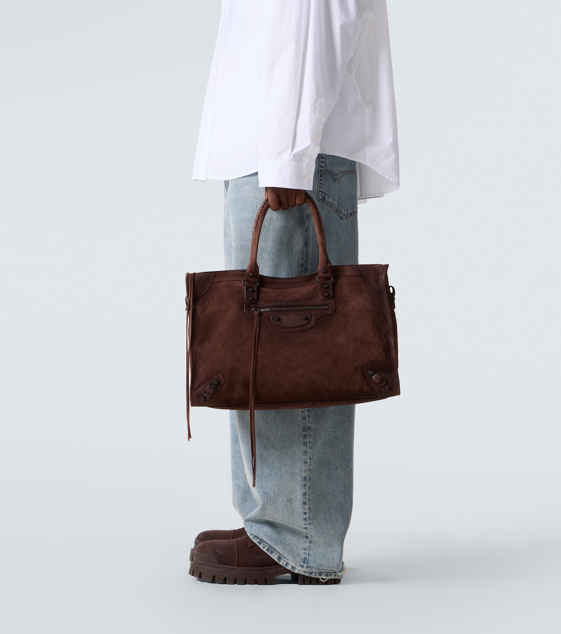 Le City Large suede tote bag | Balenciaga