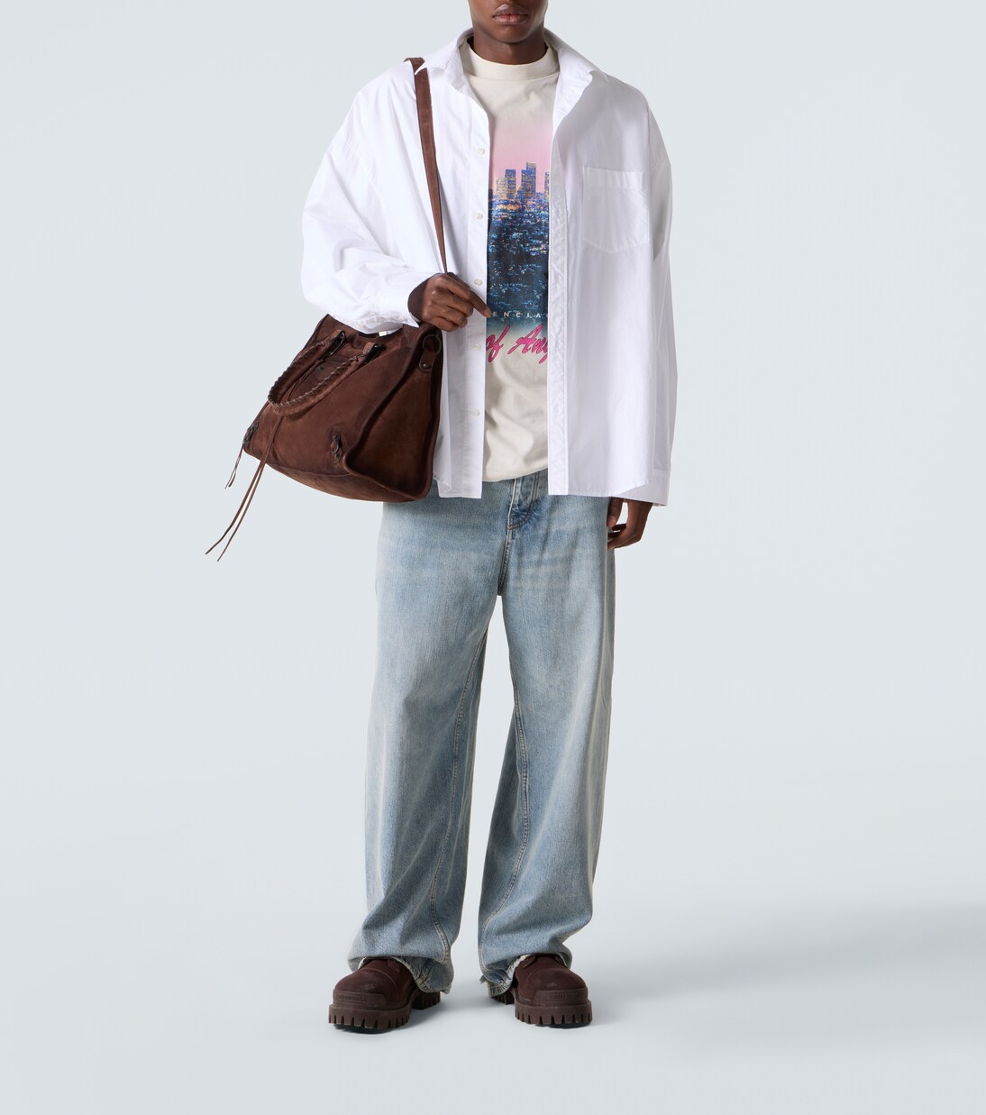 Le City Large suede tote bag | Balenciaga