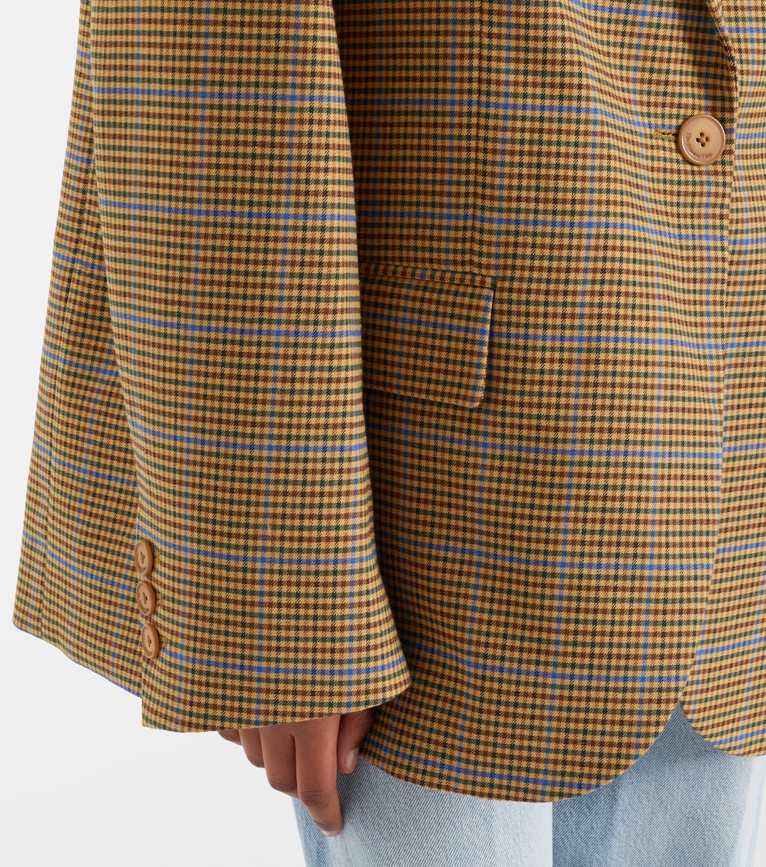 Lyra houndstooth oversized blazer | The Frankie Shop