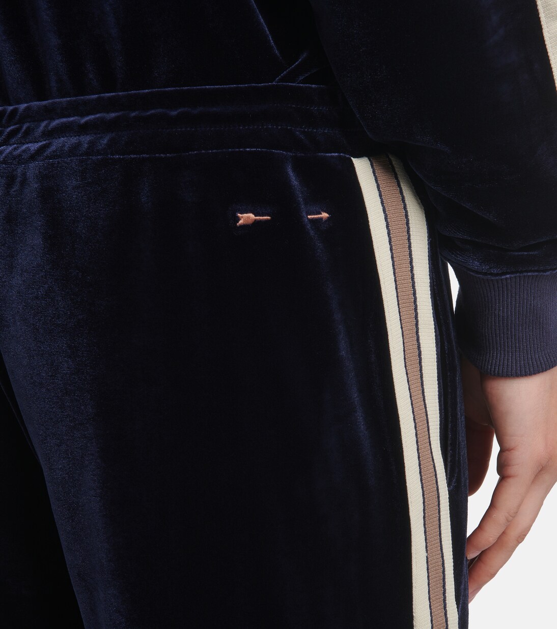 High-Rise-Jogginghose Monaco Freya aus Samt | The Upside