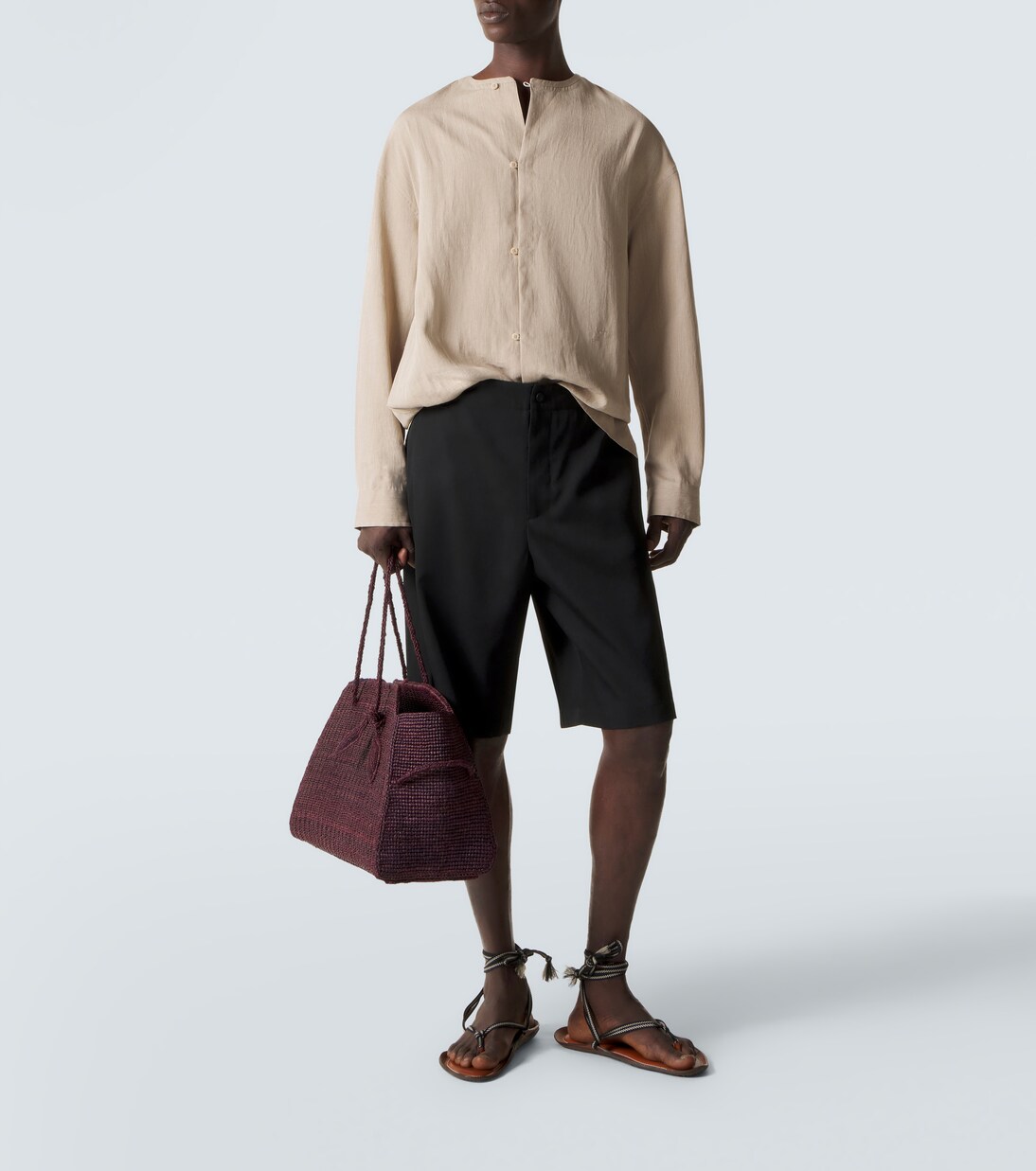 Camisa Pastro de mezcla de lino espigada | Jacquemus