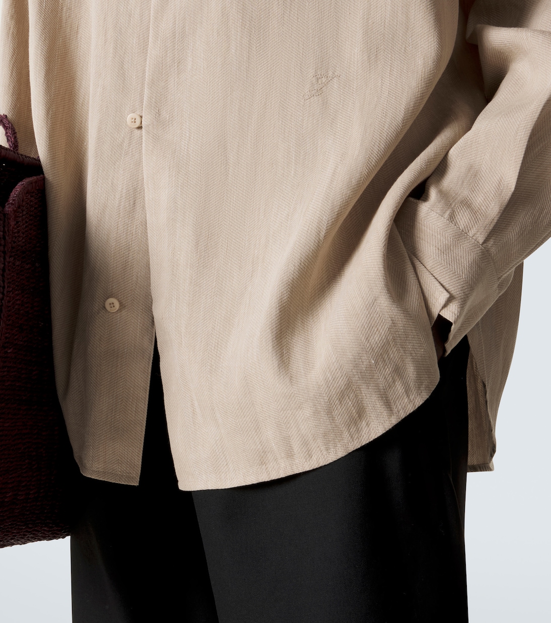 Camisa Pastro de mezcla de lino espigada | Jacquemus