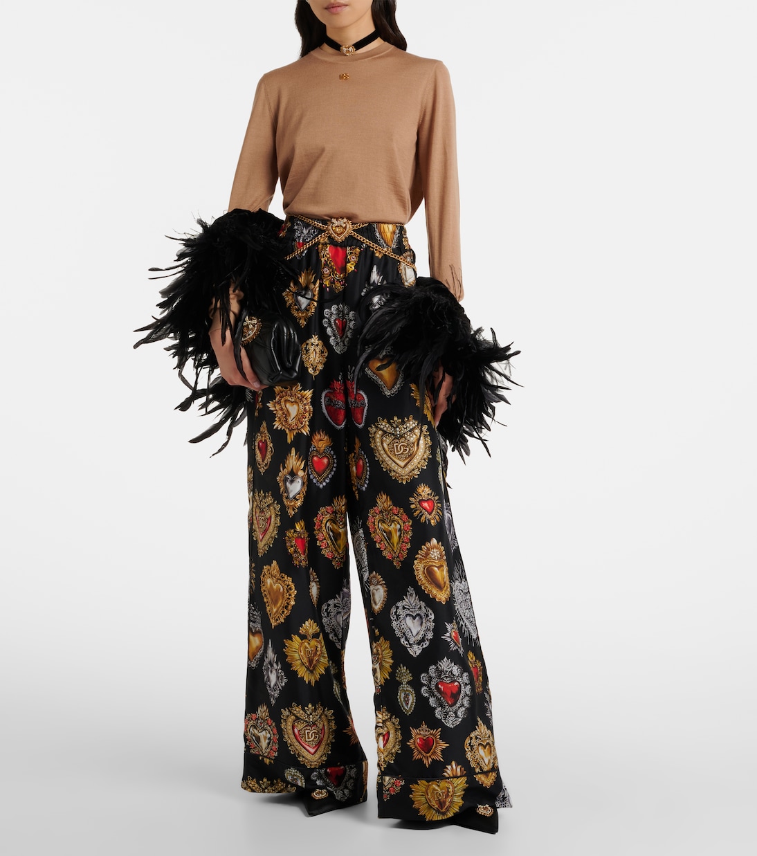 Pullover DG aus Kaschmir und Seide | Dolce&Gabbana