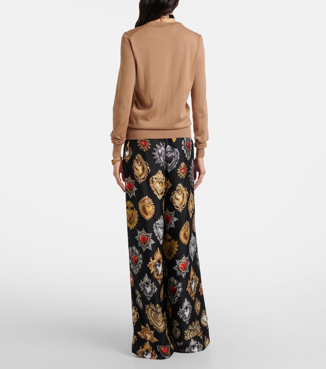 Pullover DG aus Kaschmir und Seide | Dolce&Gabbana