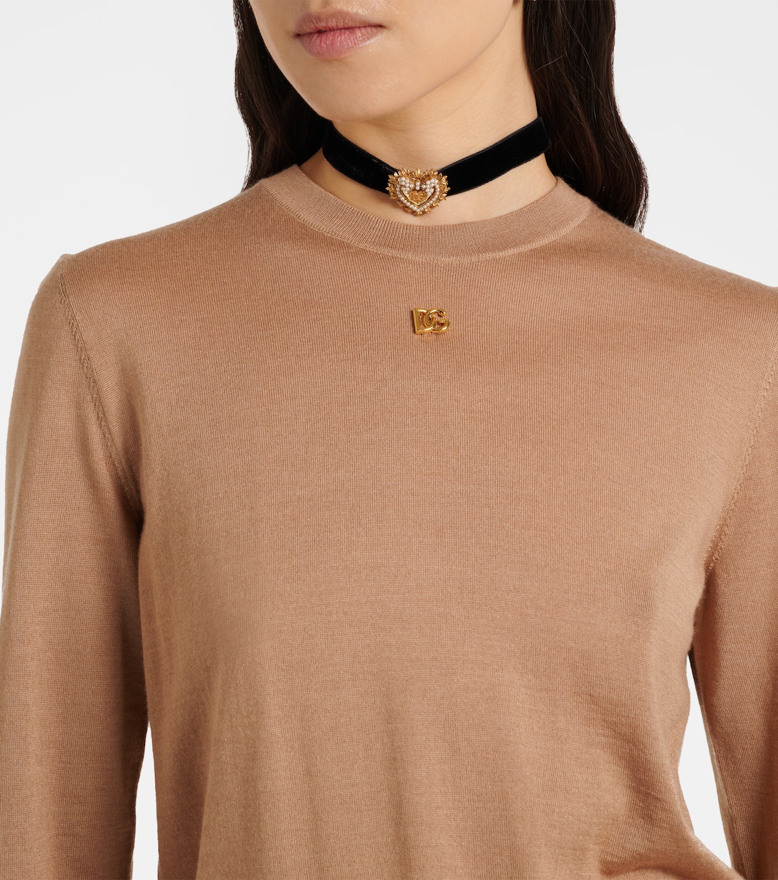 Pullover DG aus Kaschmir und Seide | Dolce&Gabbana