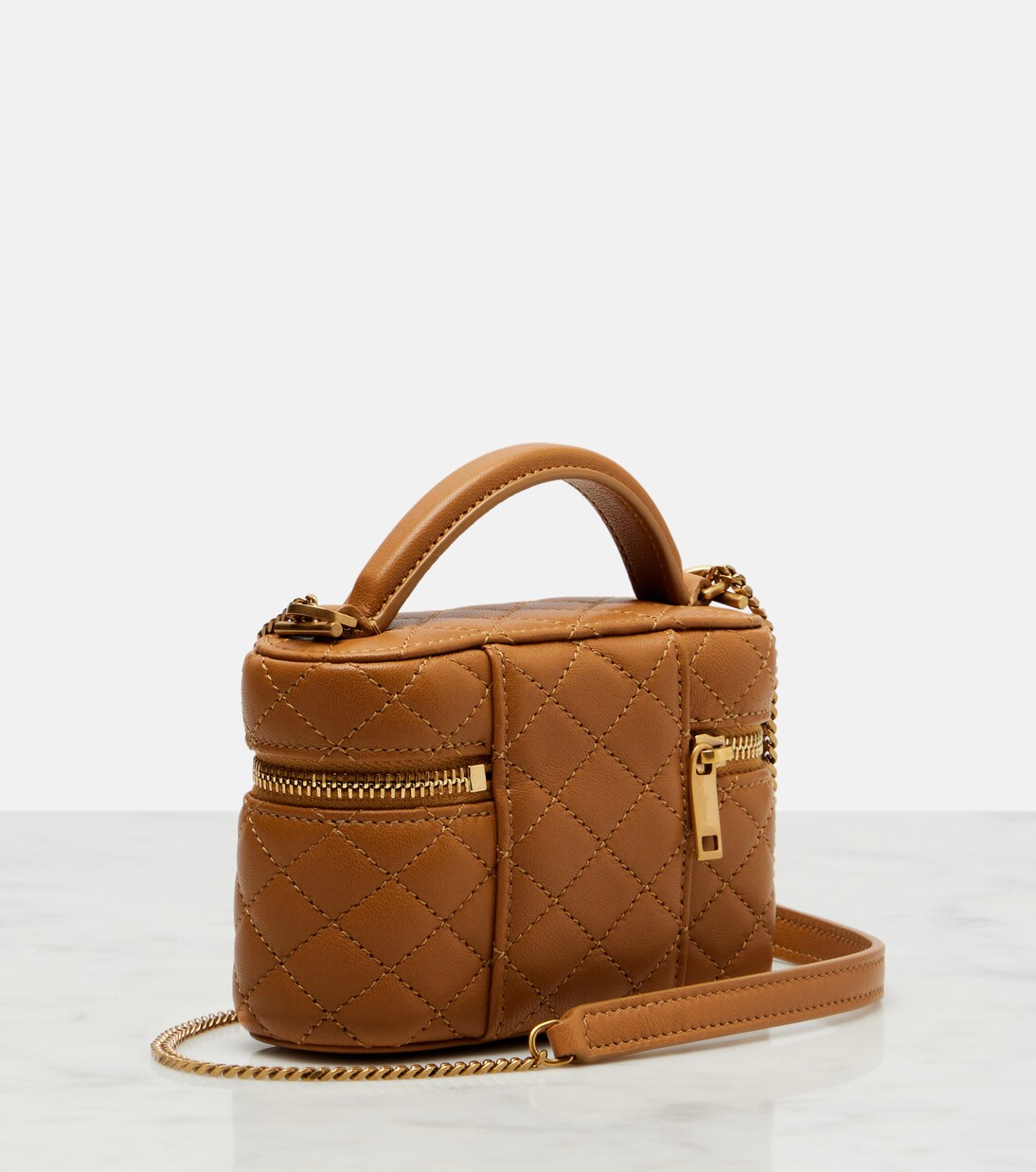 Gaby Micro leather vanity bag | Saint Laurent