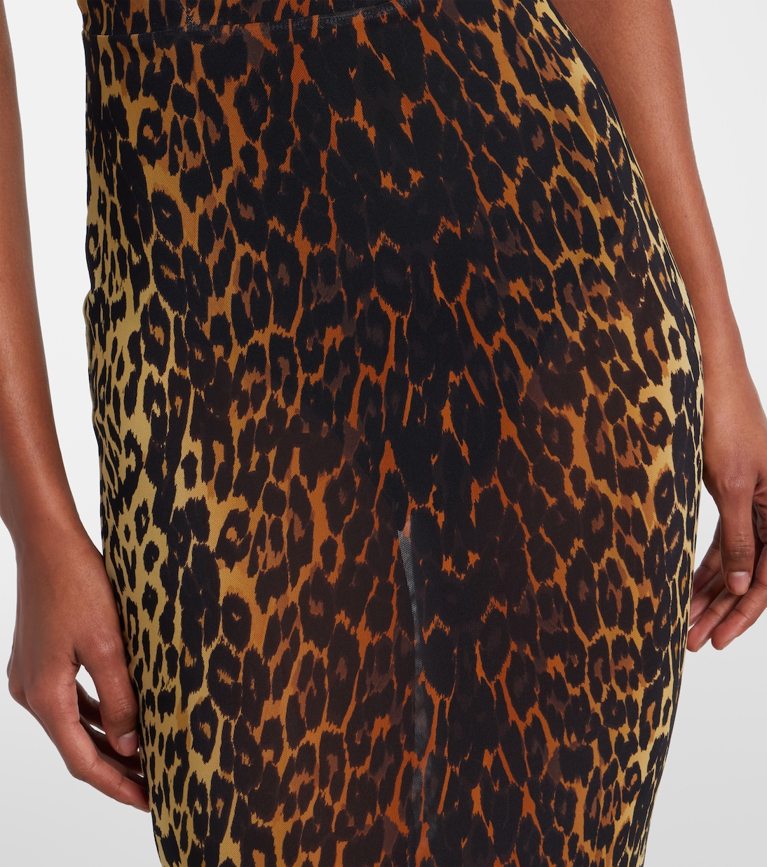 Bedrucktes Maxikleid aus Mesh | Alex Perry