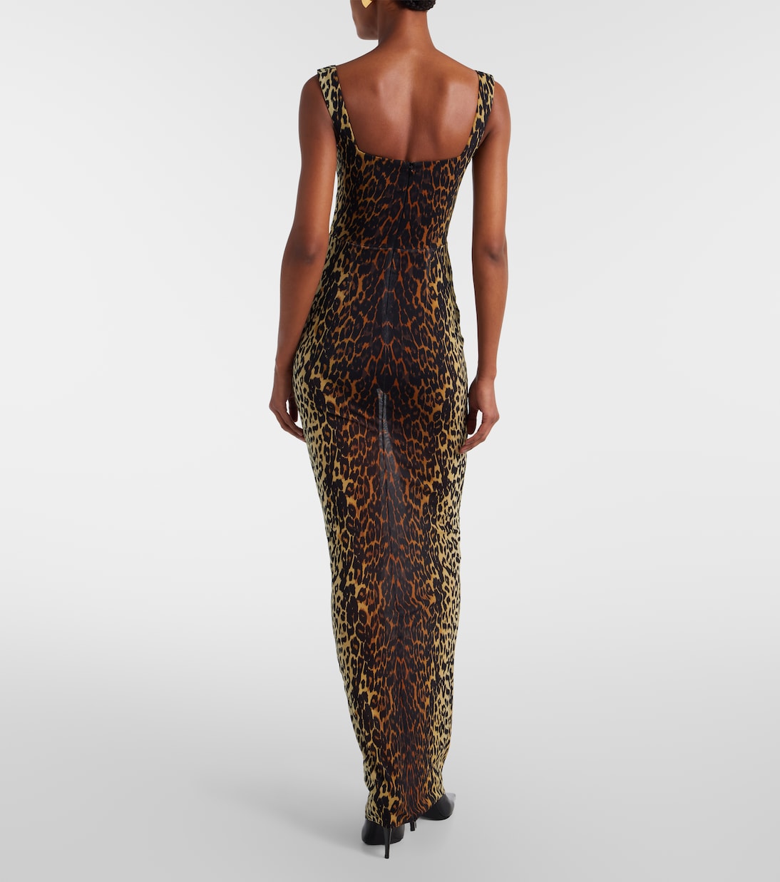 Bedrucktes Maxikleid aus Mesh | Alex Perry