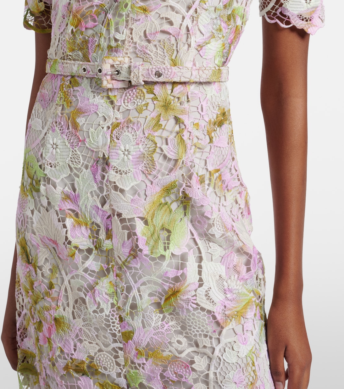 Midikleid aus Guipure-Spitze | Monique Lhuillier