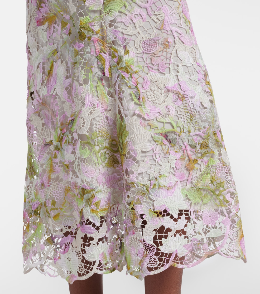 Midikleid aus Guipure-Spitze | Monique Lhuillier