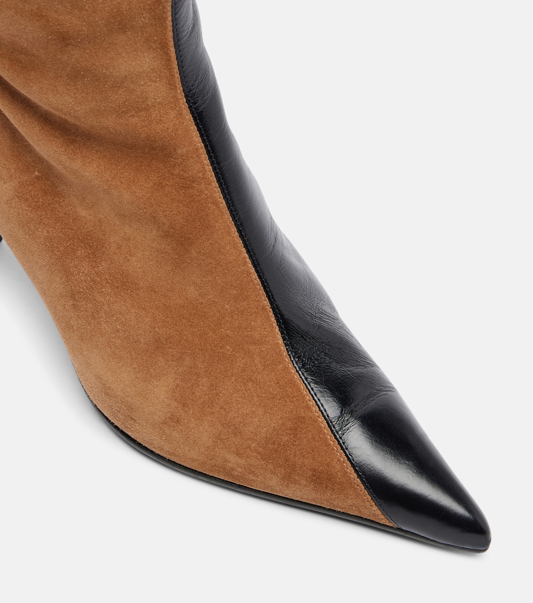 Harvey leather and suede over-the-knee boots | Khaite