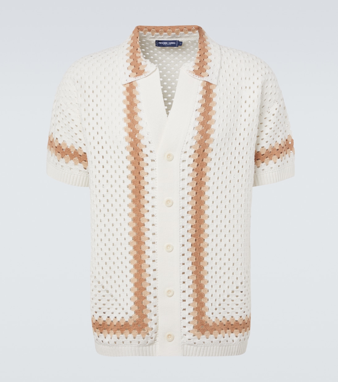 Pinto crochet cotton bowling shirt | Frescobol Carioca