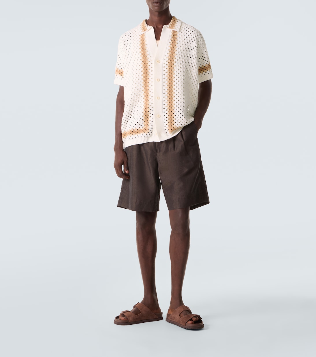 Pinto crochet cotton bowling shirt | Frescobol Carioca