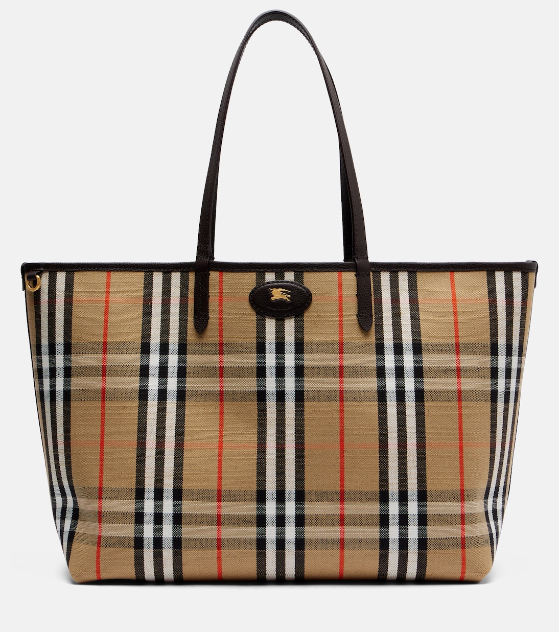 Wendbare Tote Bag Burberry Check Medium aus Leder | Burberry