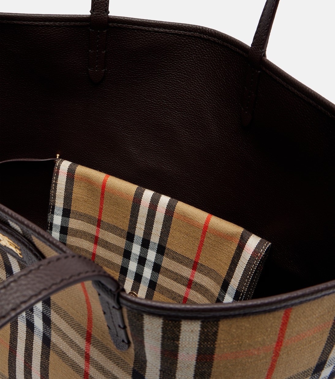Wendbare Tote Bag Burberry Check Medium aus Leder | Burberry