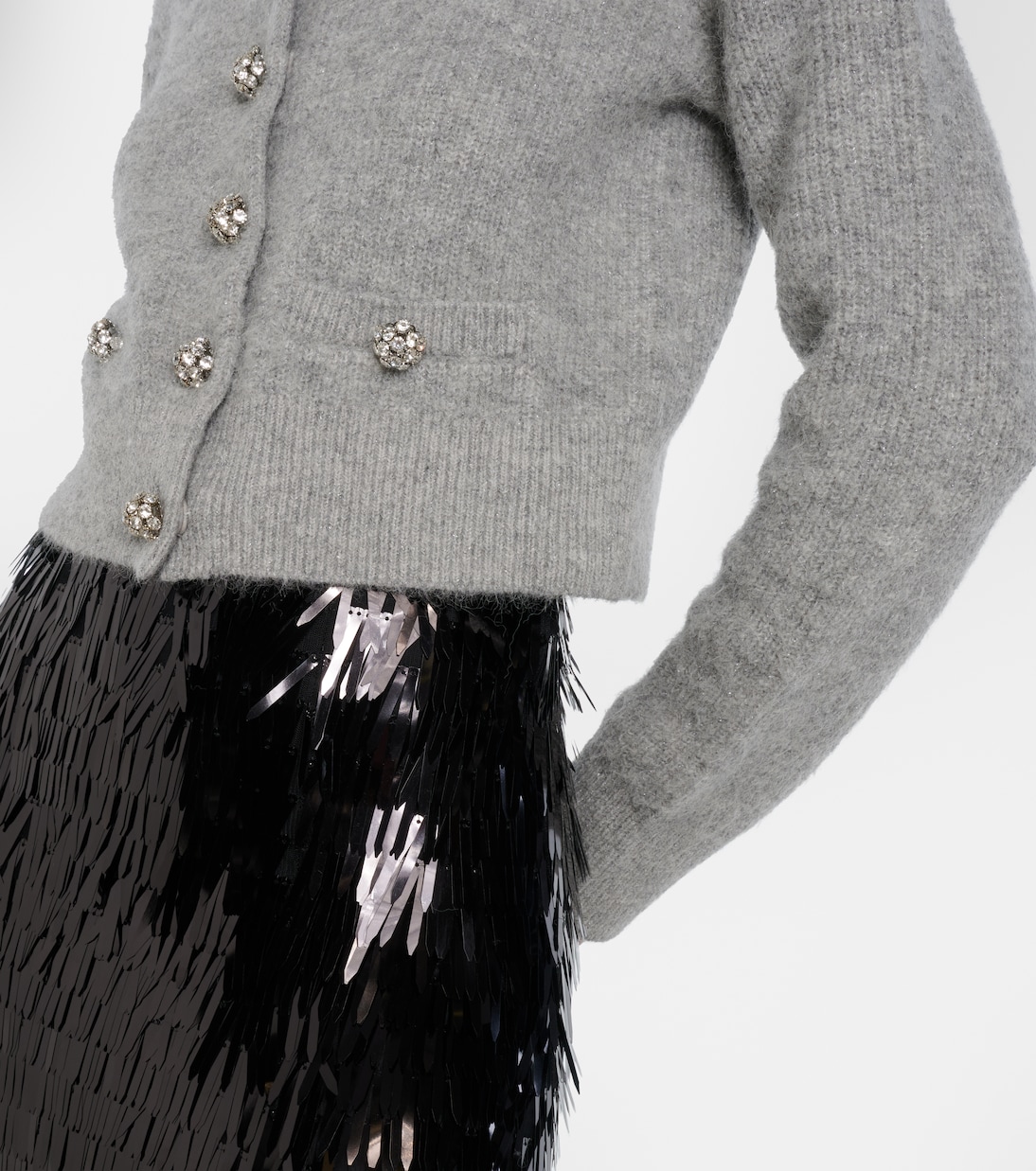 Verzierter Cardigan mit Spitze | Self-Portrait