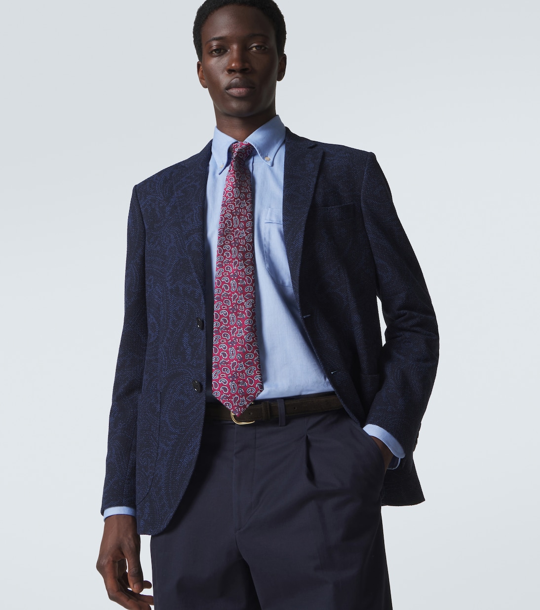 Paisley silk twill jacquard tie | Etro