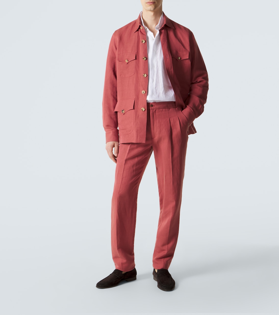 Pleated tapered pants | Rubinacci