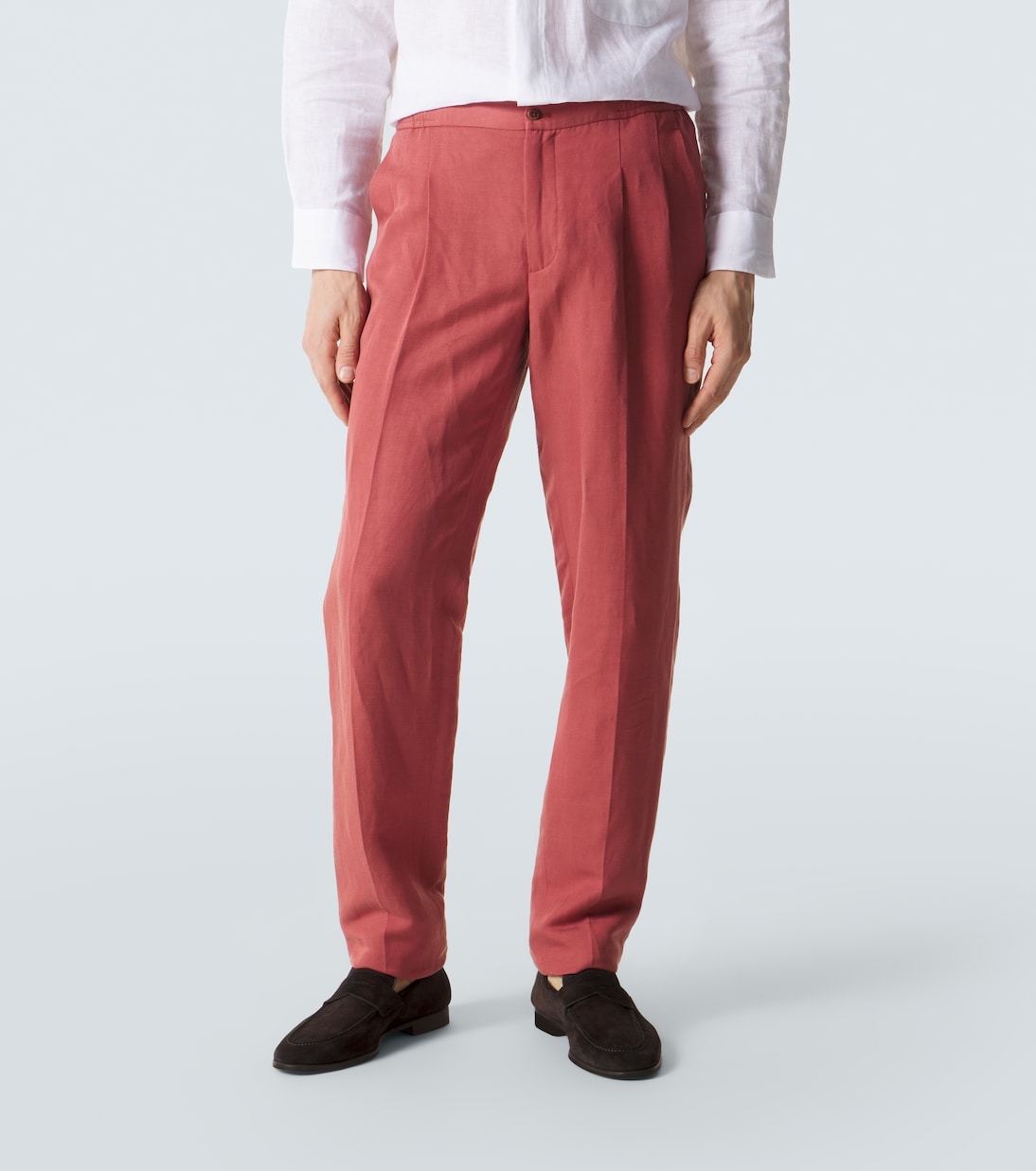 Pleated tapered pants | Rubinacci
