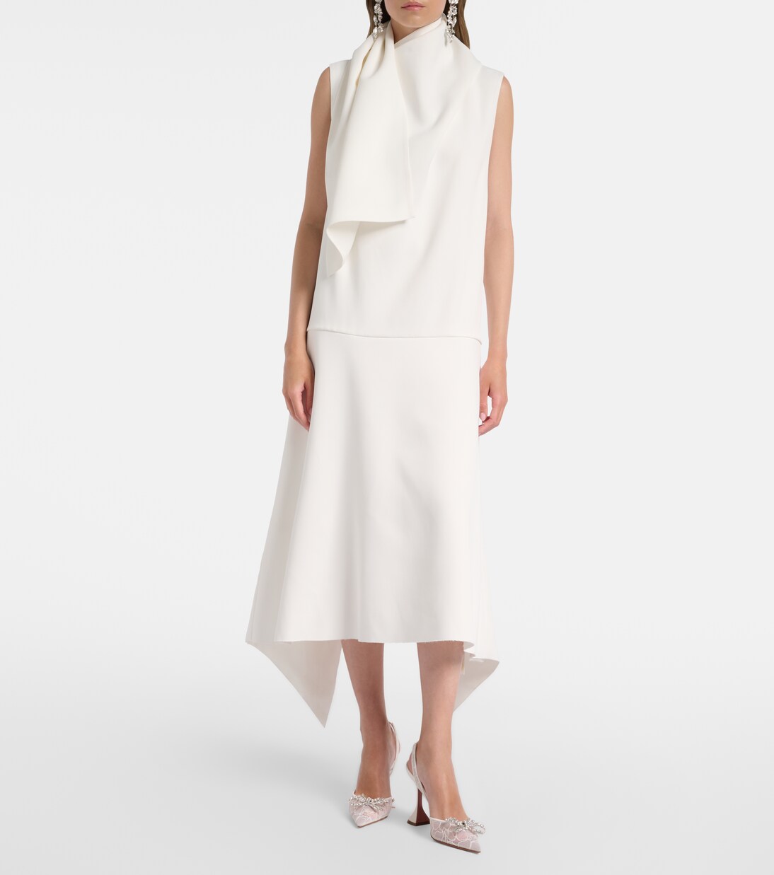 Rosie embellished lace slingback pumps | Amina Muaddi