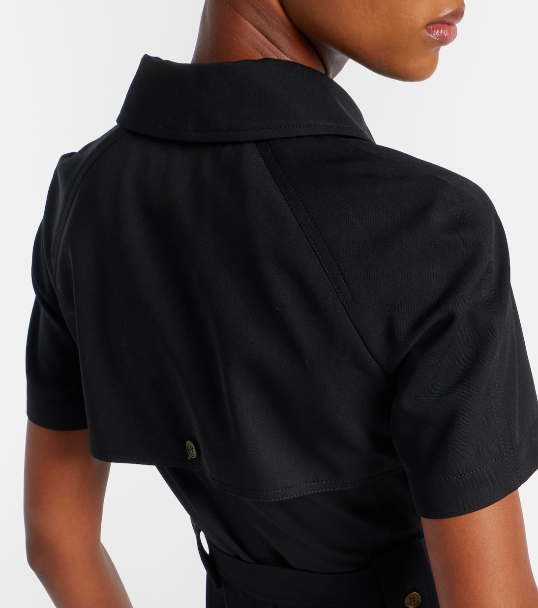 Belted wool shirt dress | Burberry