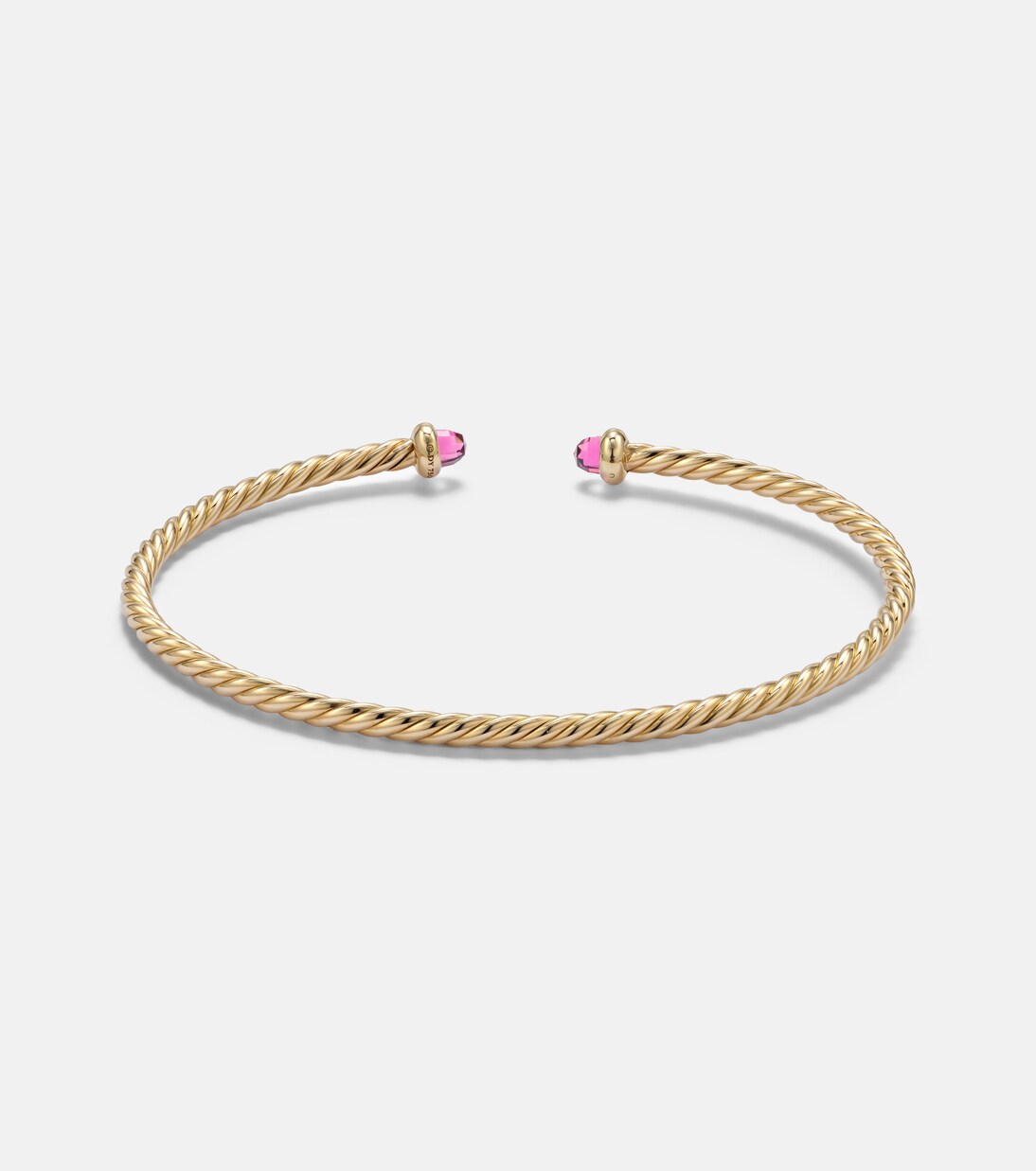 Bracciale Cablespira® Flex Micro in oro 18kt con tormalina | David Yurman