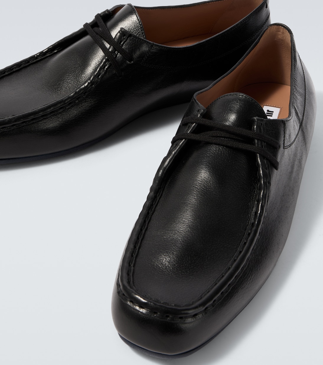 Hood leather lace-up boots | Jil Sander