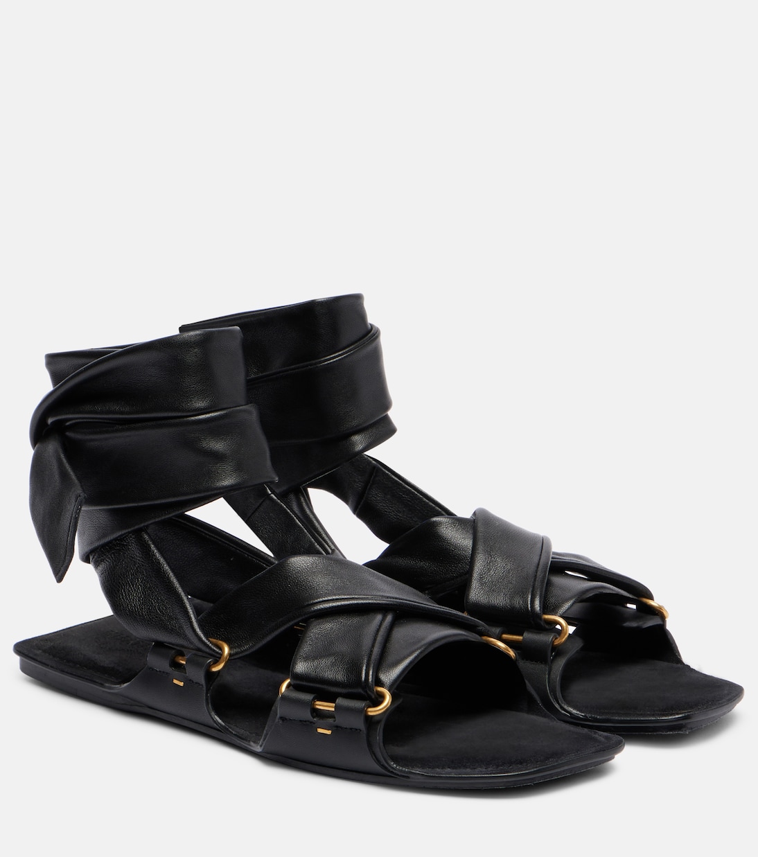 Boden Tie leather sandals  | Khaite