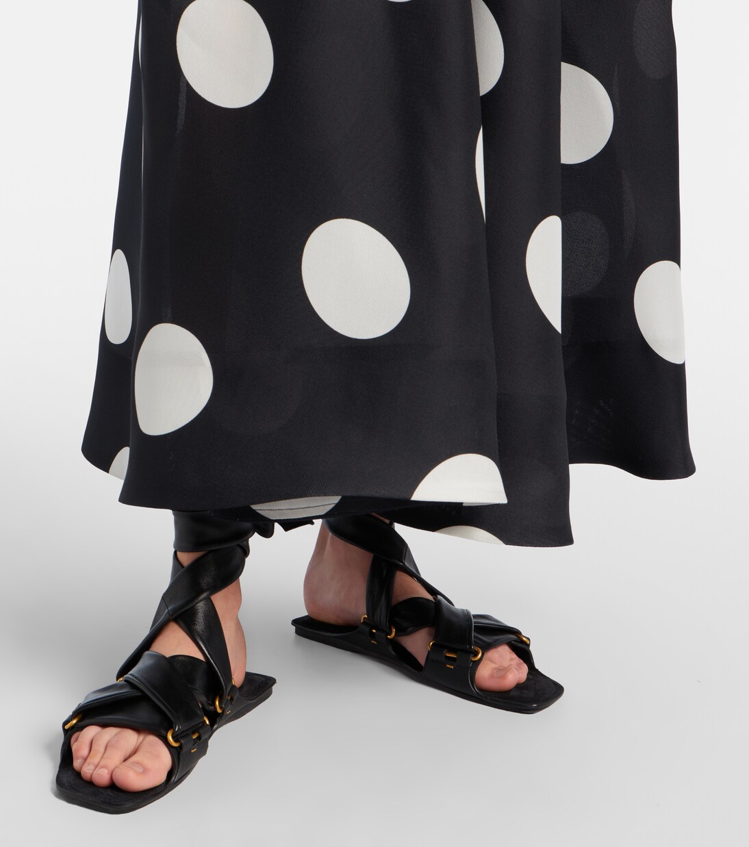 Boden Tie leather sandals  | Khaite