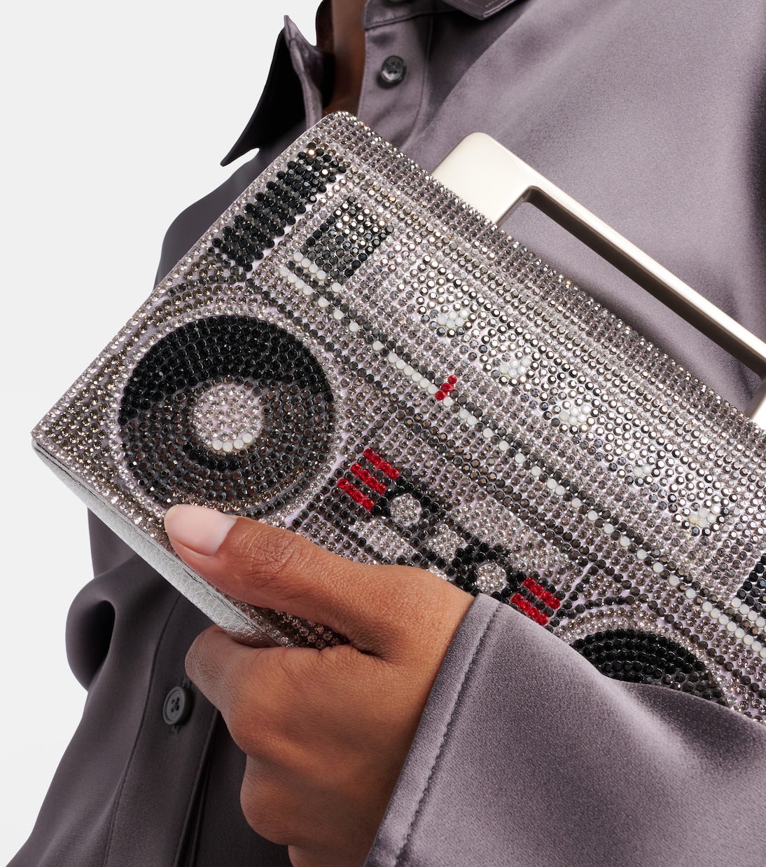 Soft Boom Box embellished clutch | Judith Leiber Couture