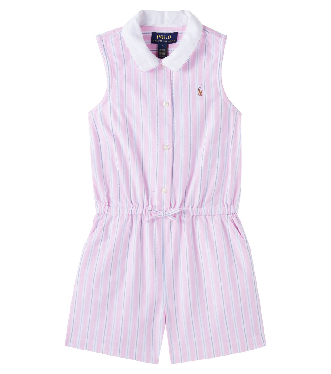 Striped cotton oxford playsuit | Polo Ralph Lauren Kids