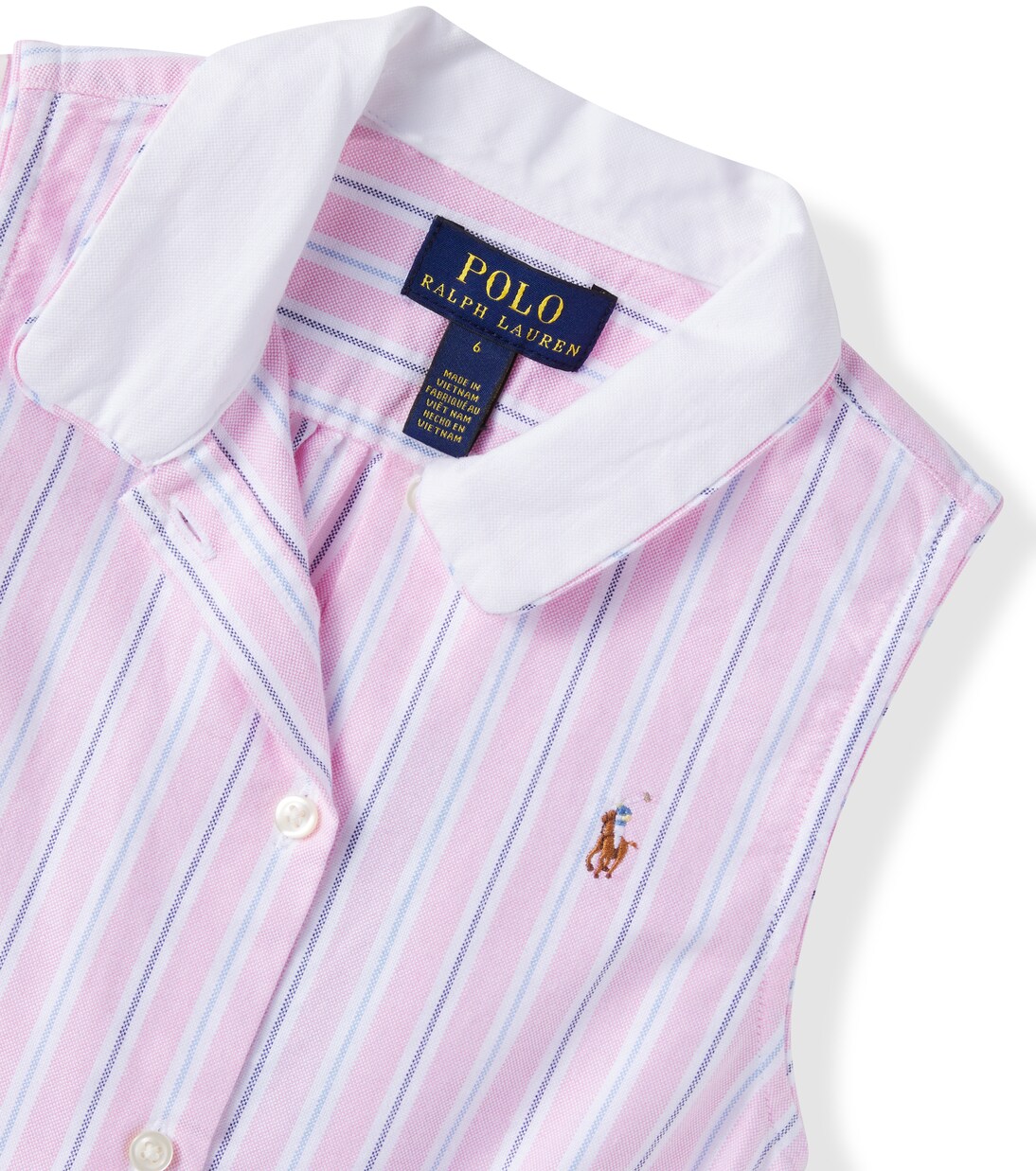 Striped cotton oxford playsuit | Polo Ralph Lauren Kids