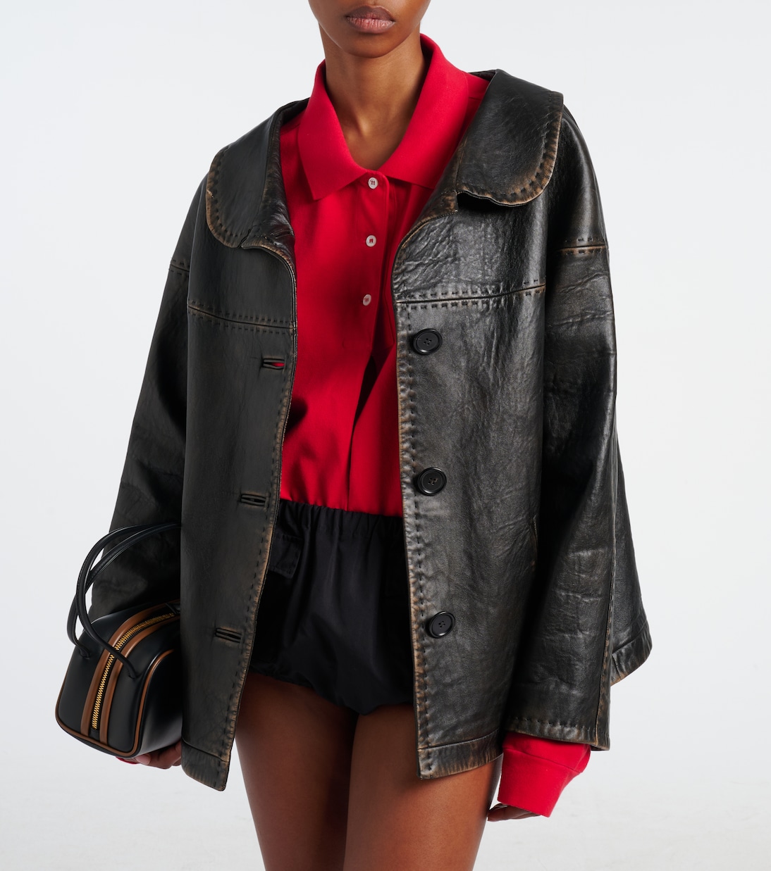 Leather jacket | Prada