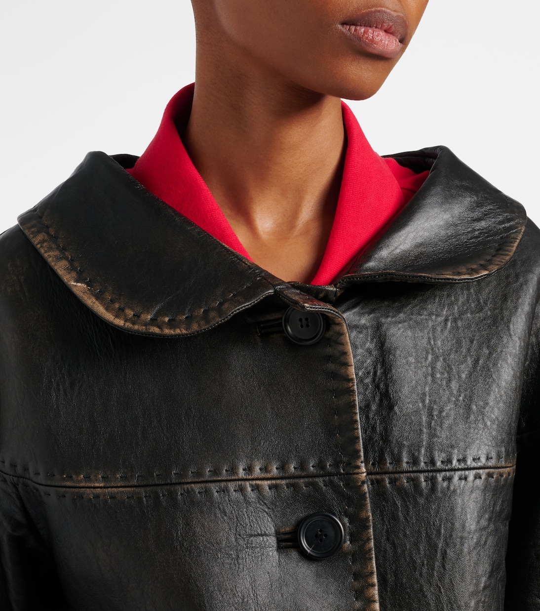 Leather jacket | Prada