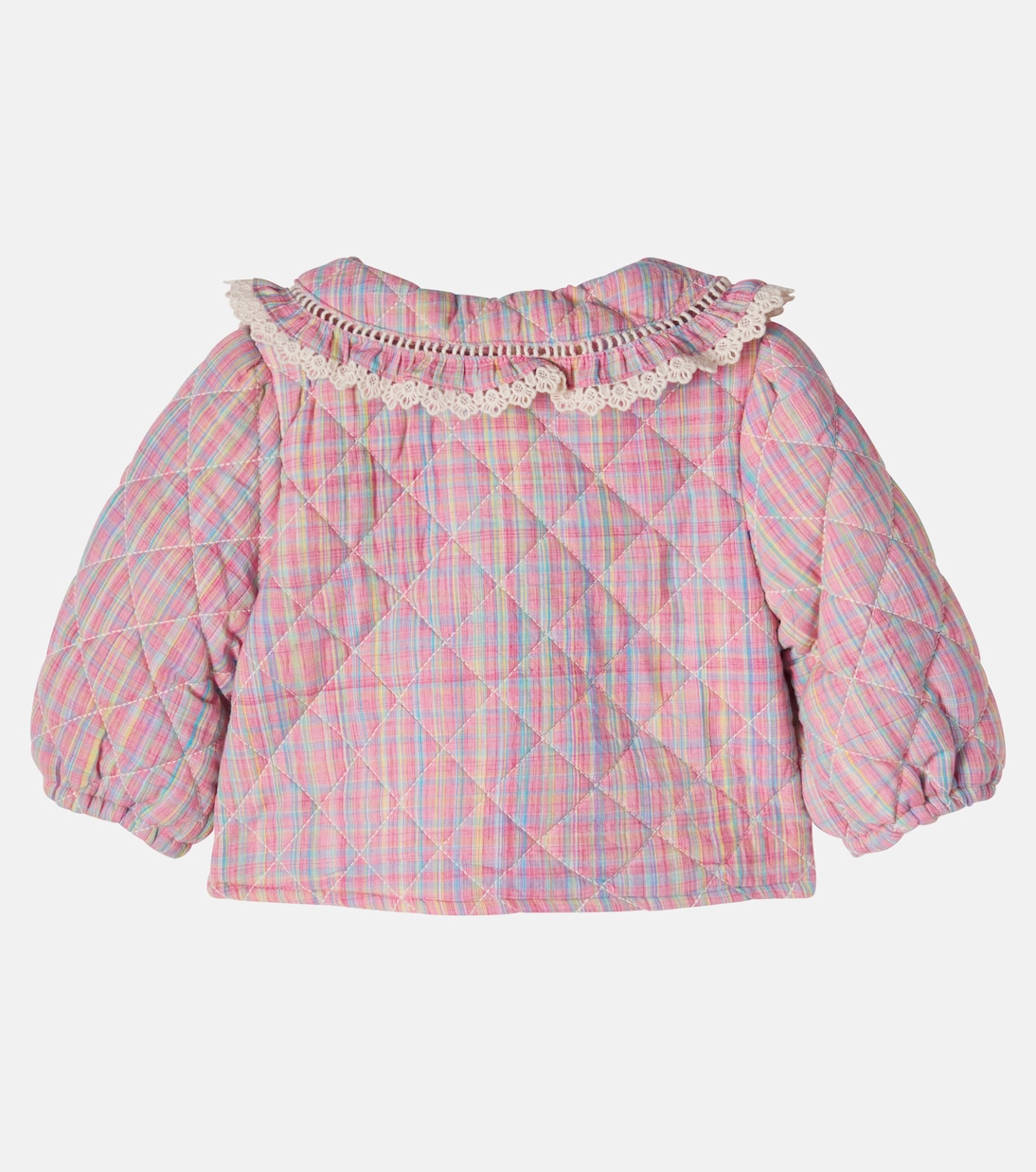 Baby Steppjacke Joulia aus Baumwolle mit Spitze | Louise Misha