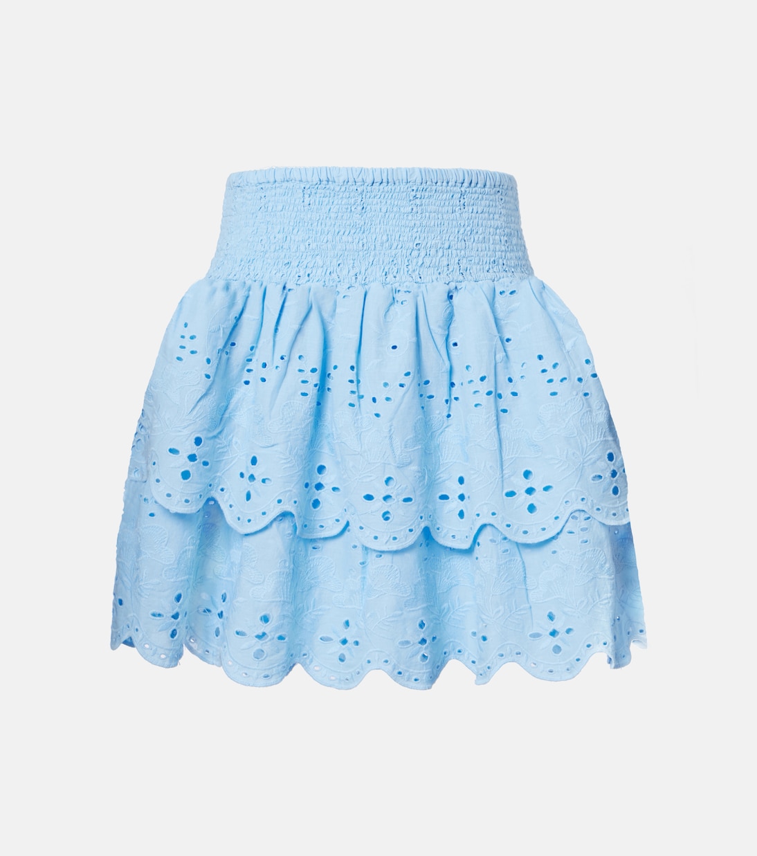 Riri broderie anglaise cotton miniskirt | Melissa Odabash