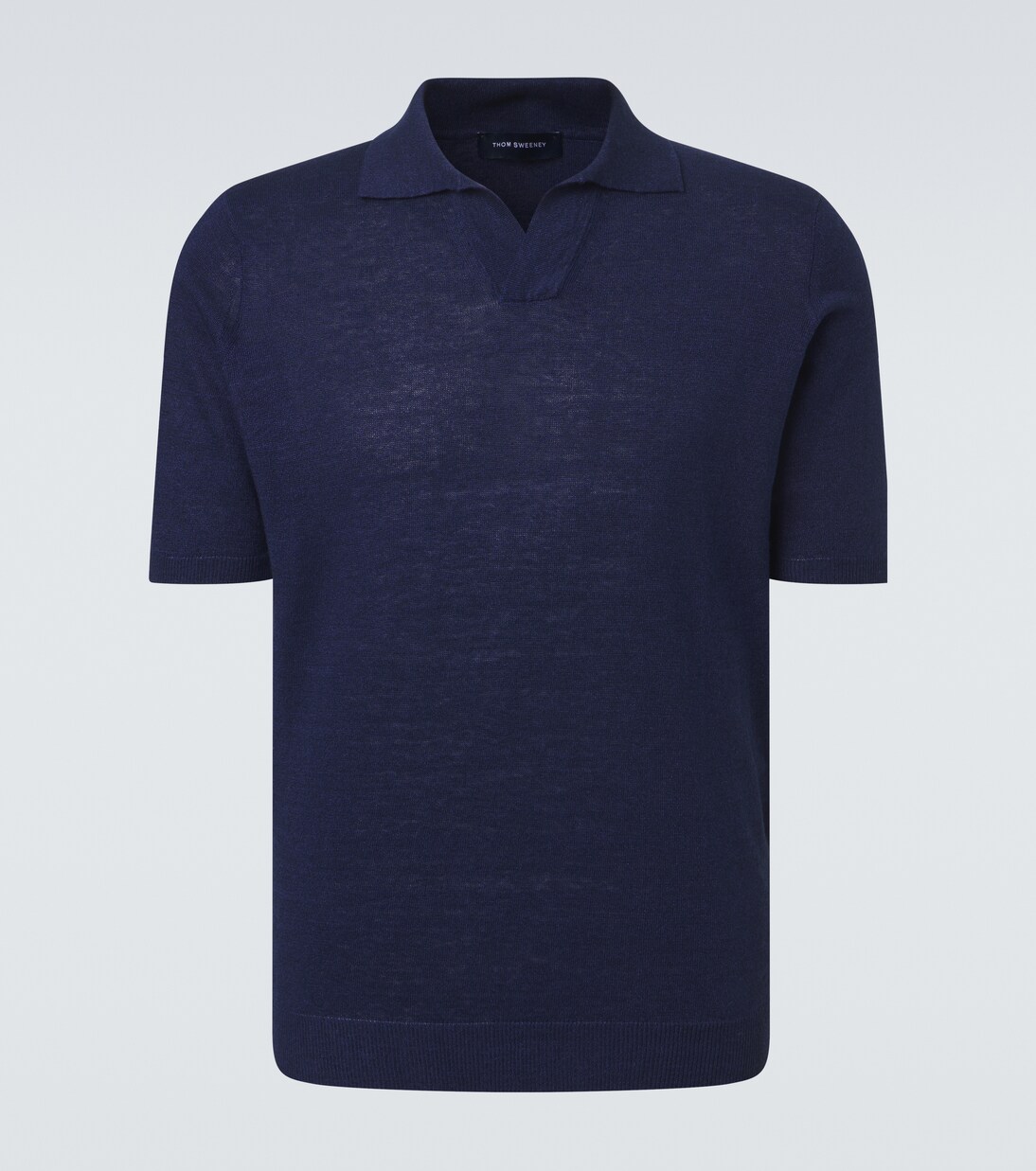 Linen and cotton polo shirt | Thom Sweeney