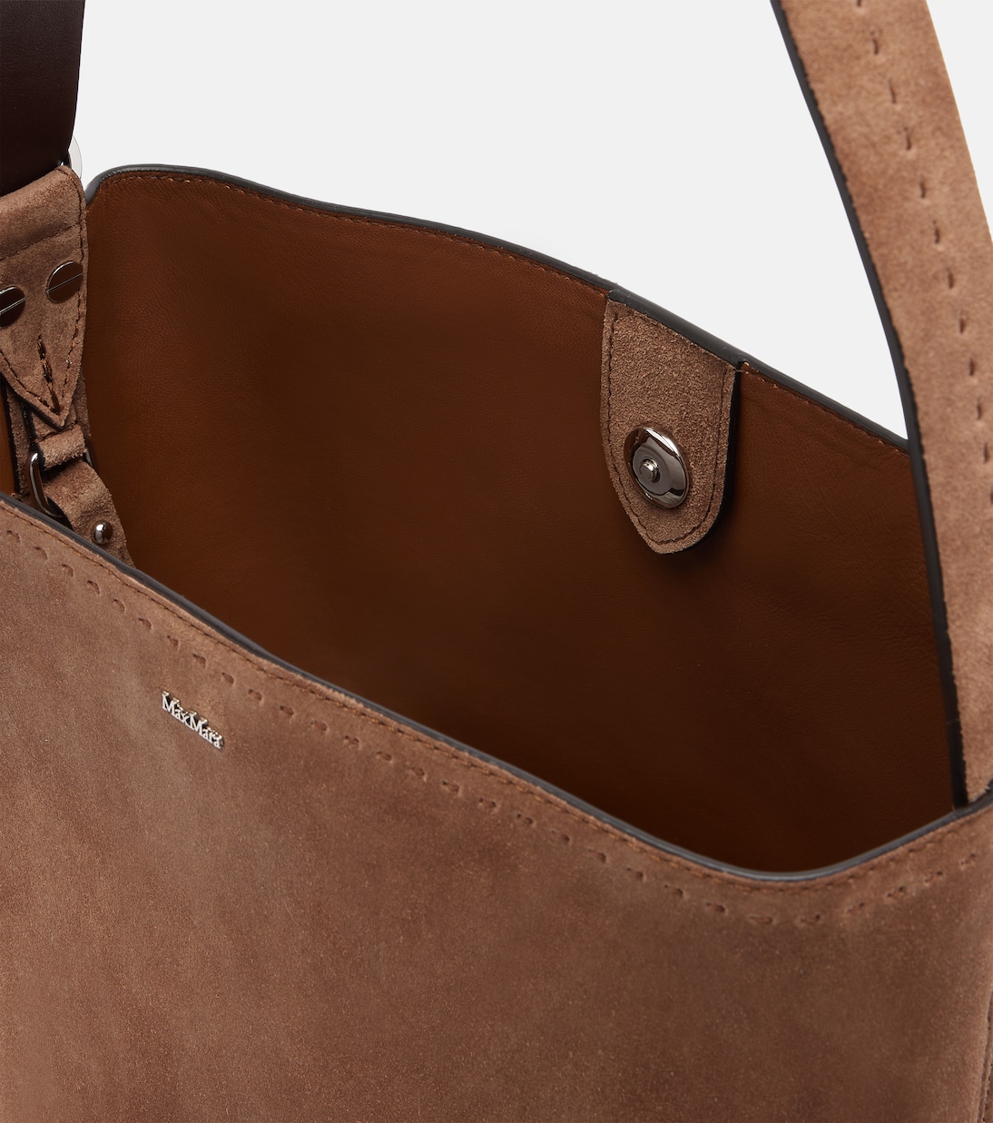 Medium suede bucket bag | Max Mara