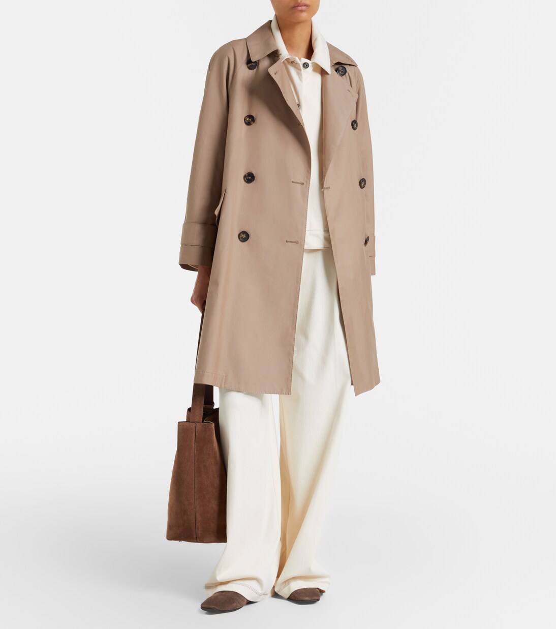 Medium suede bucket bag | Max Mara