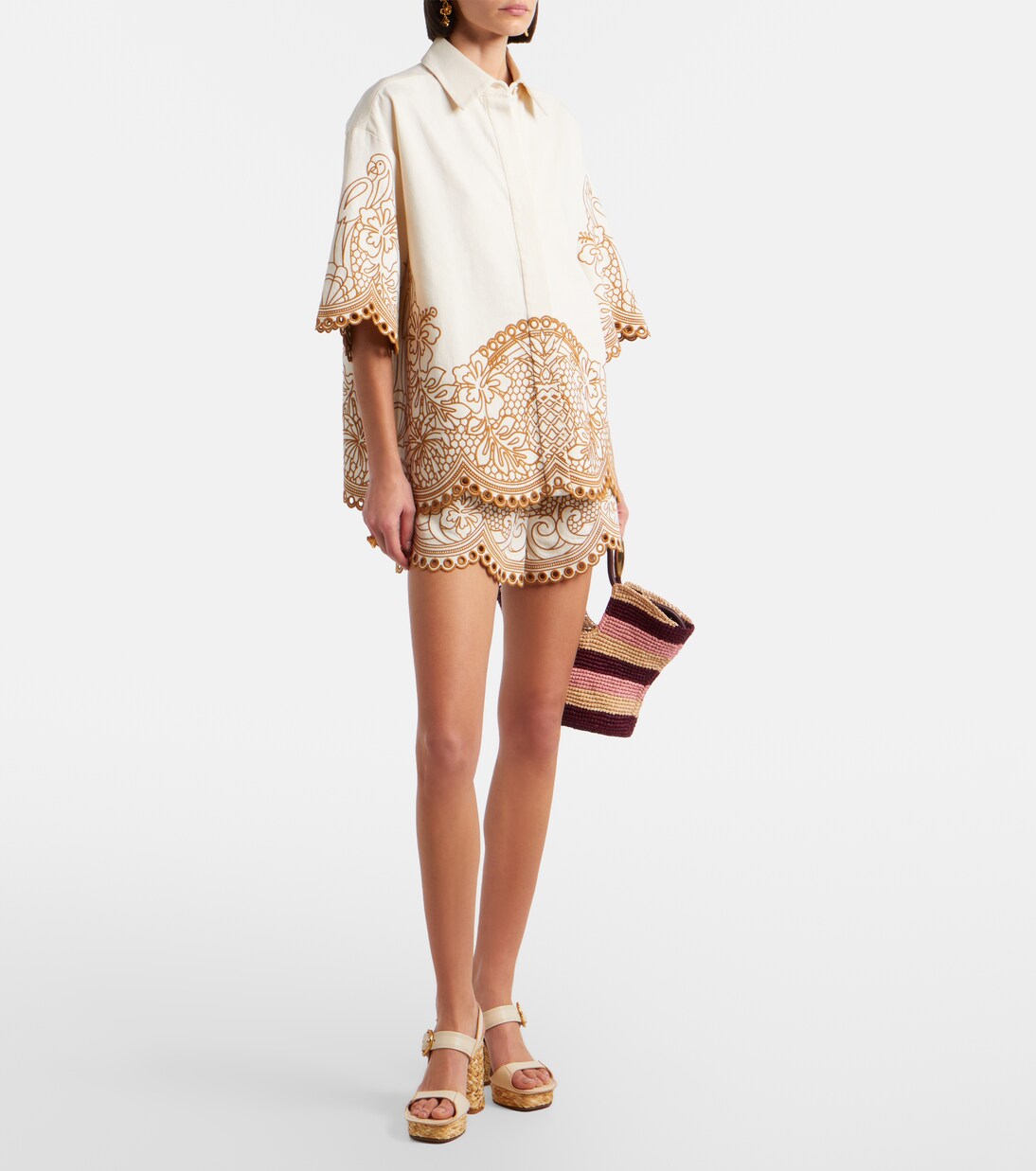 Tote Bag Goldentime Small aus Raffiabast | Zimmermann