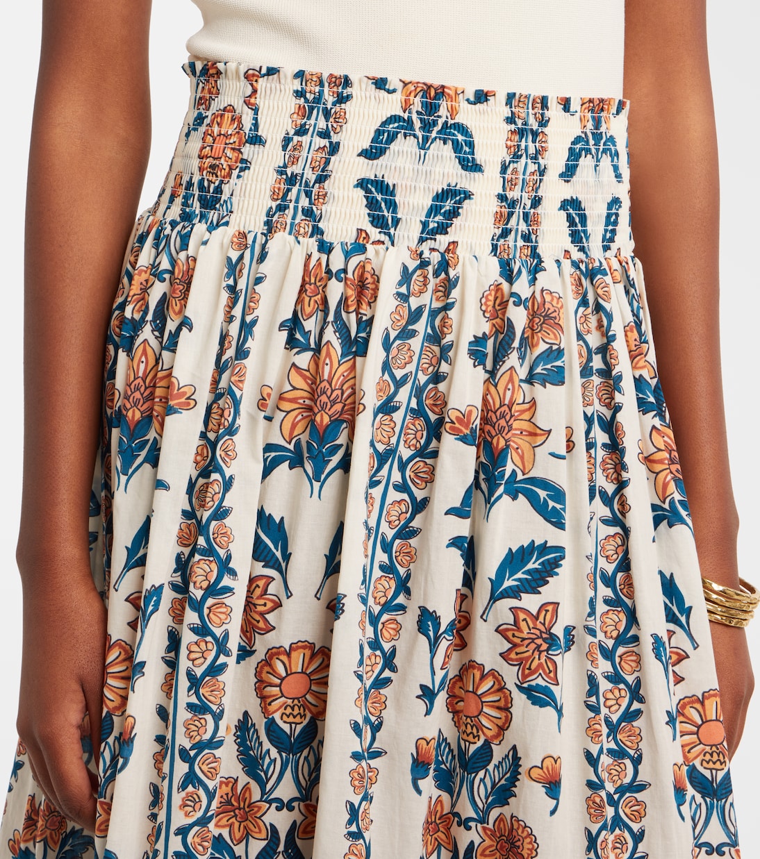 Winona floral cotton maxi skirt | Montce