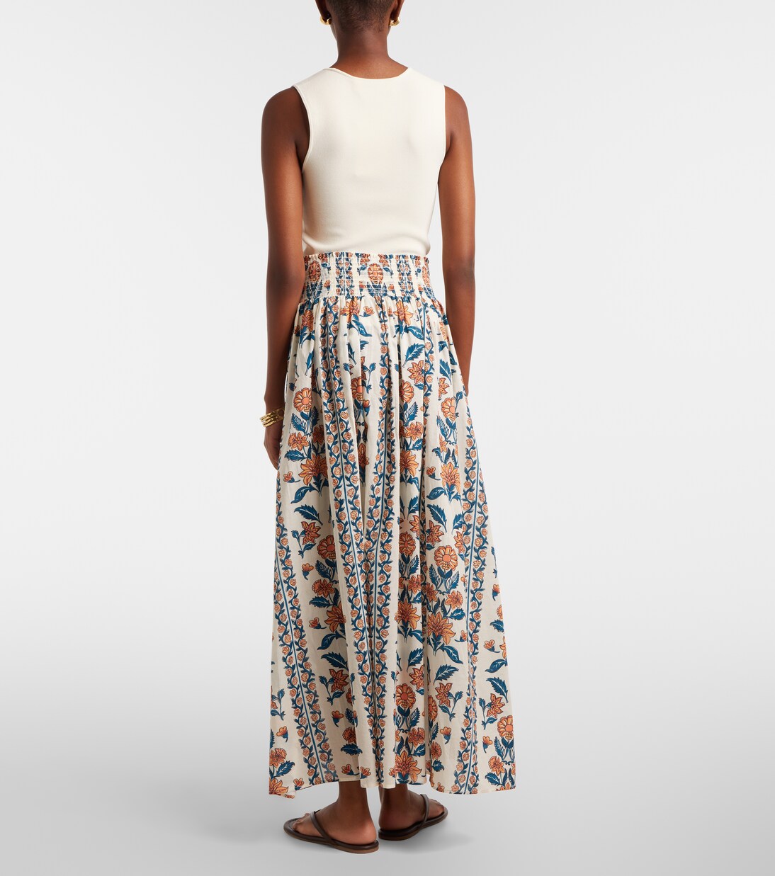 Winona floral cotton maxi skirt | Montce