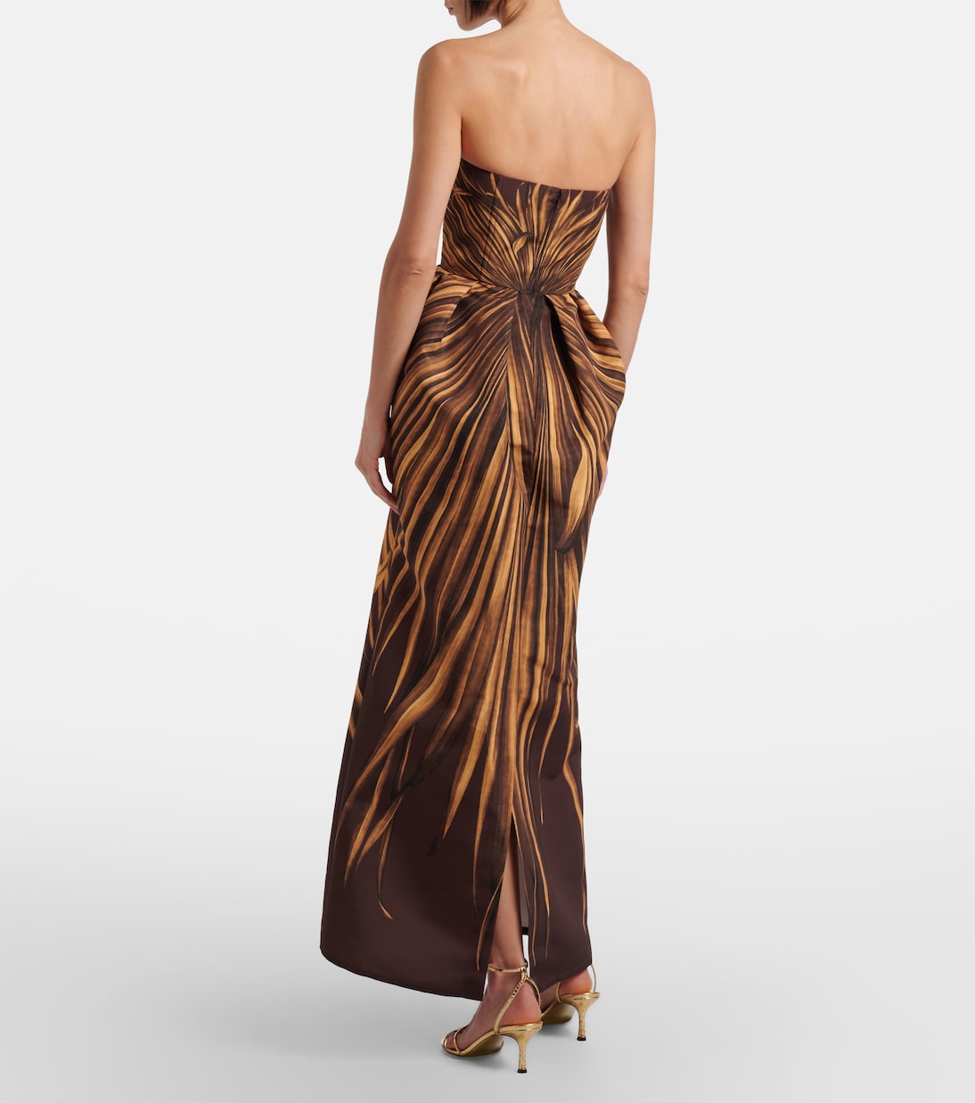 Printed bustier gown | Oscar de la Renta