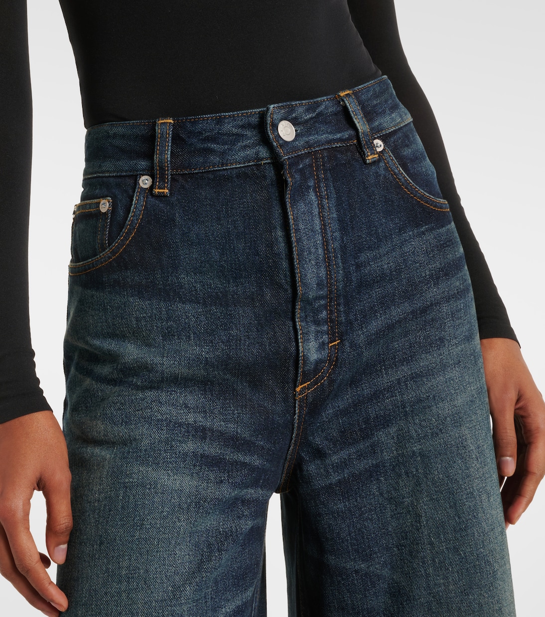 Faded wide-leg jeans | Alaïa