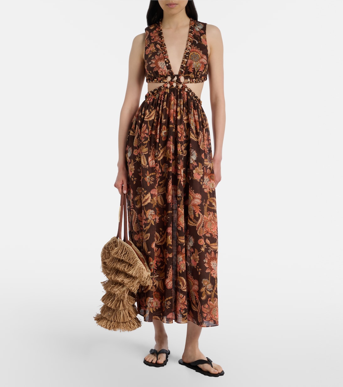 Seafoam夹趾凉鞋 | Zimmermann