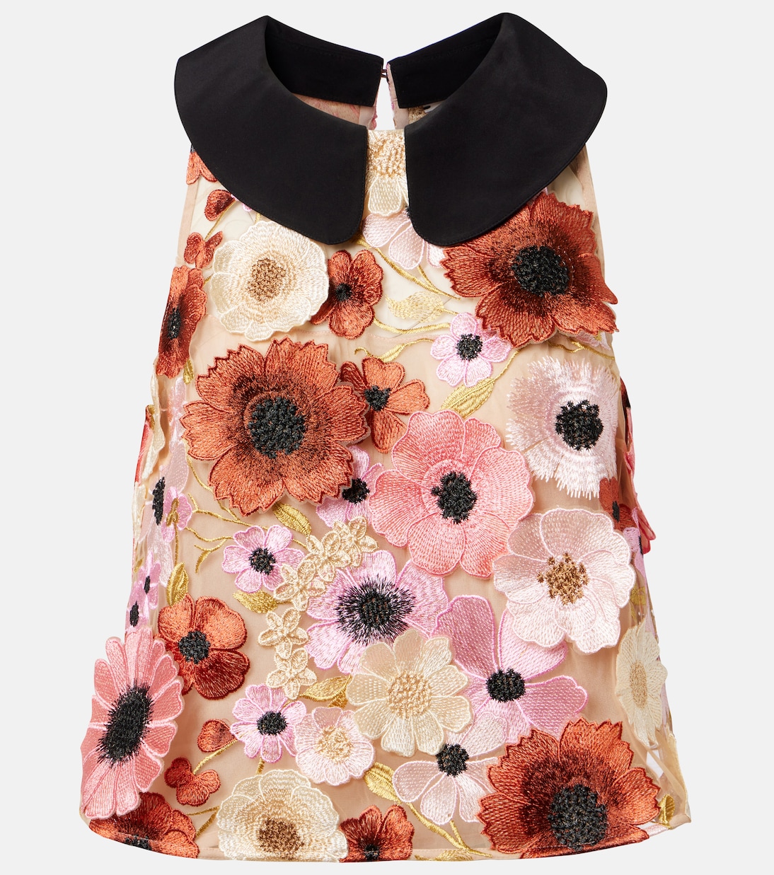 Blooming Meadow silk-trimmed top | Dorothee Schumacher