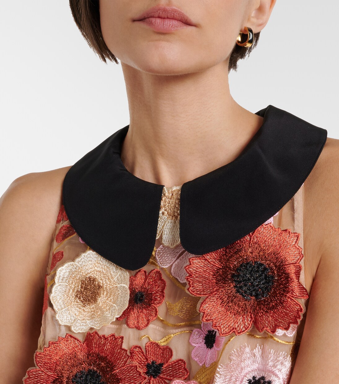 Blooming Meadow silk-trimmed top | Dorothee Schumacher