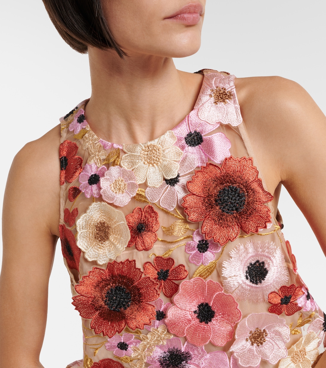 Blooming Meadow silk-trimmed top | Dorothee Schumacher
